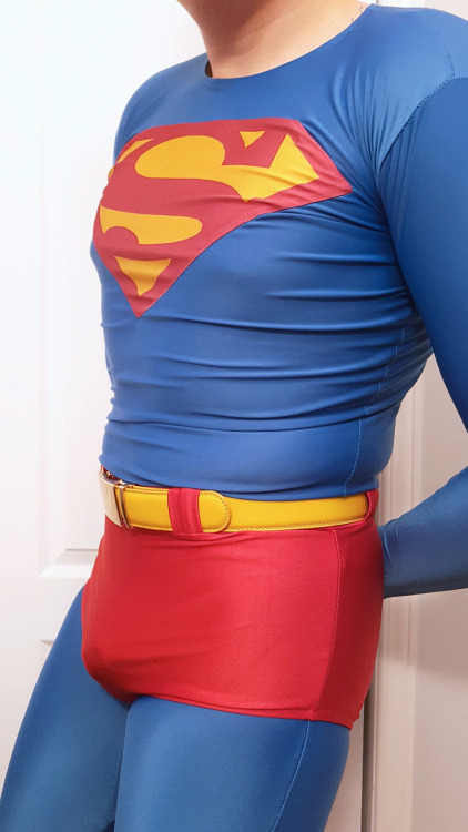 supesguy:

Superman: Classic Design [August 22, 2020] by Supes GuyClassic Superman costume design purchased online. Composed of shirt, pants, and trunks. I think I’m settled with this buckle from eBay from this merchant (Product ID: DK2171). No boots at the moment.https://supesguy.tumblr.com/ 