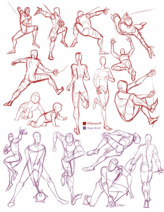 Drawing Dynamic Action Poses - Step By Step!