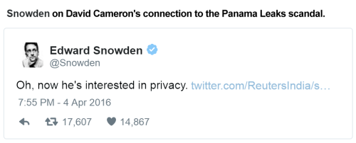 infernalseason: Panama leaks…. “It’s a private matter”. Downing St.