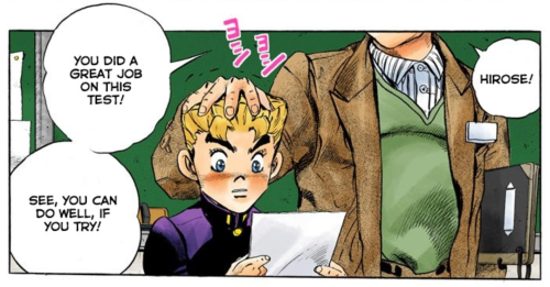 Teacher not too subtly trying to find out what’s the texture of Koichi’s hair