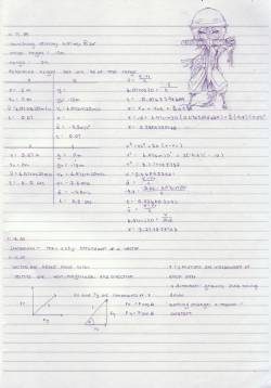 beastace:  When I used to care about my notes.   Good lord, besides that chibi Kusuriuri looking so adorable, you&rsquo;re writing is beautiful! I envy such nice handwriting&hellip;