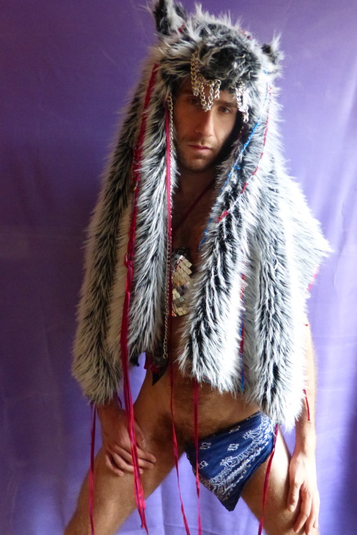waltcessna:  Paul Leopold / BOY WOLF wears a headdress by KLAWTEX  photographed by Walt Cessna NYC 14