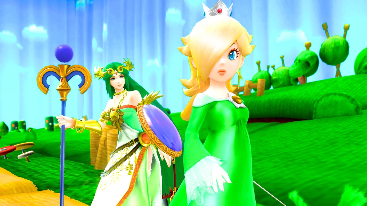 harmonie-and-peaches:  Palutena and Rosalina are best friends who talk over tea about