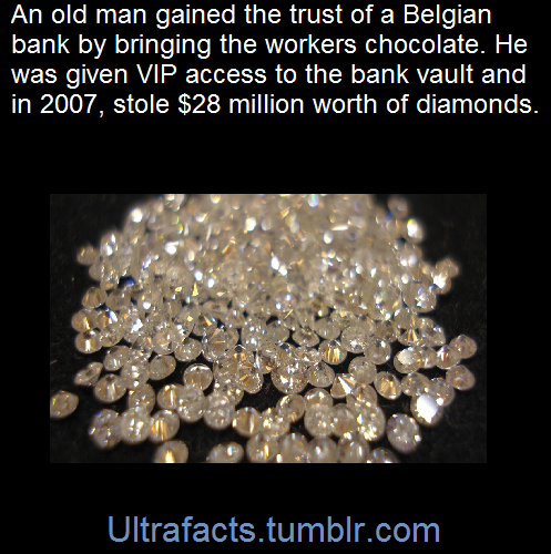 ultrafacts:No one knows his real name, but the staff members at the ABN Amro bank