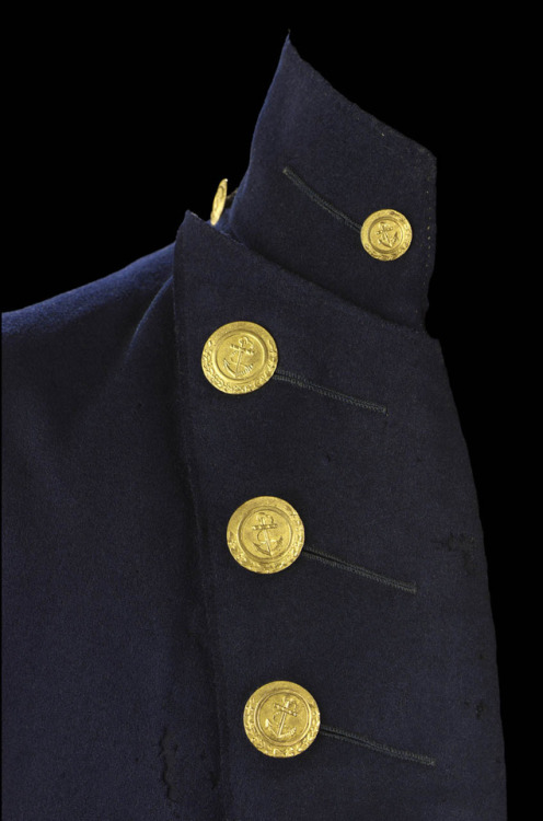 respectablespy: Rear Admiral’s undress coat worn by Nelson at the Battle of the Nile in 1798. 