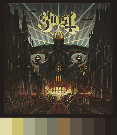 defendersovthefaith:ghost discography + color palettes