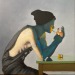 cantonoffred:“Lit”, oil on canvas, 12X12 - from a photo I found. I’d acknowledge