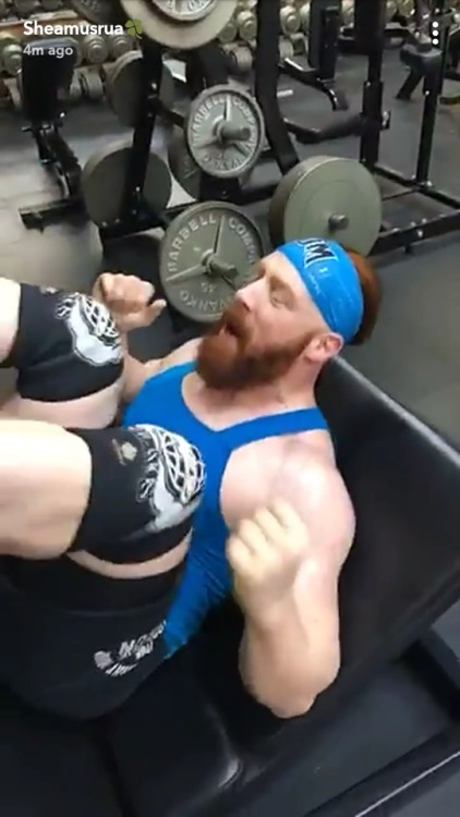 deidrelovessheamus:  Sheamus and Drew McIntyre SnapChat pics from the gym. Part 3 (1-9-2018)