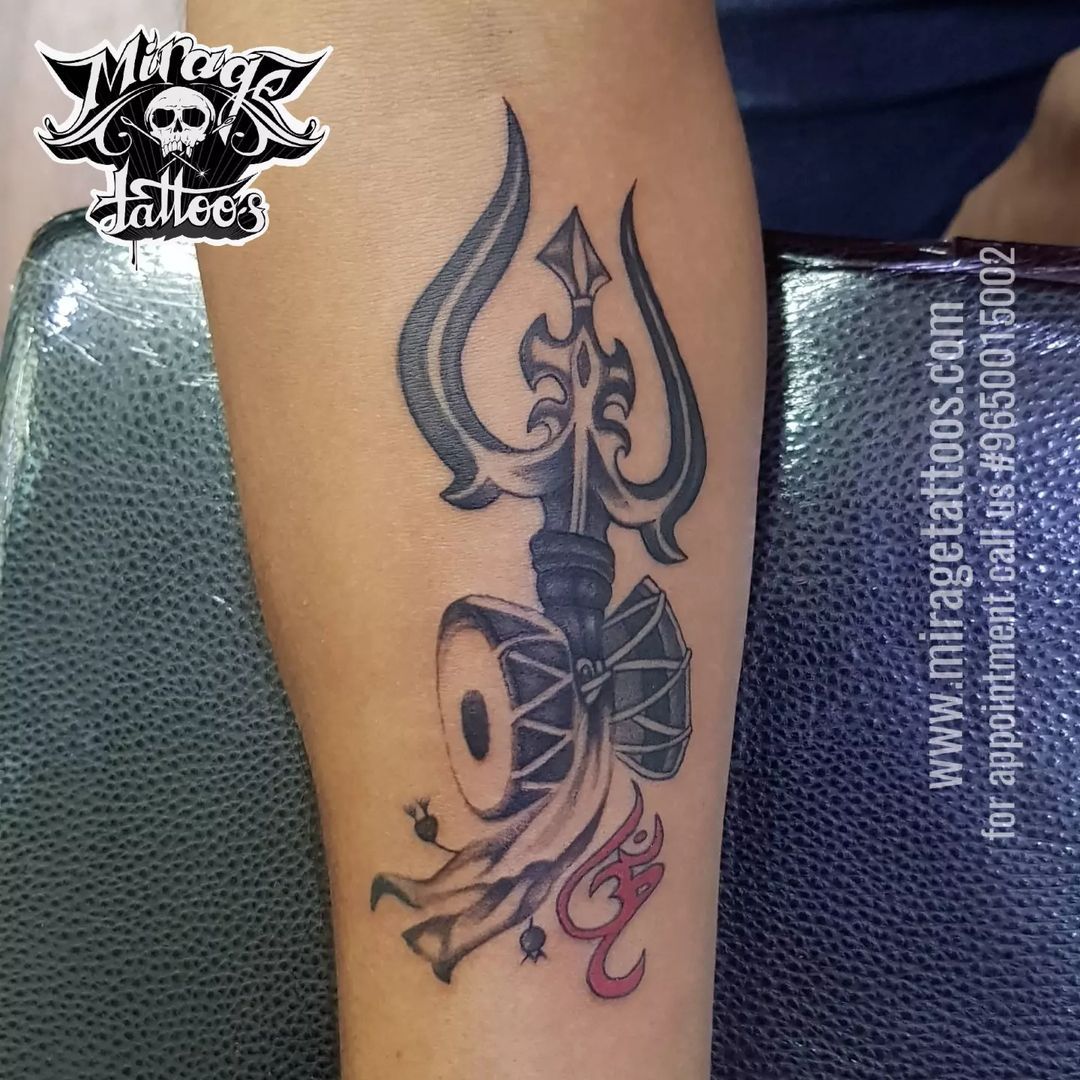 Trishul Shiva Tattoo with your partner from these Top 15 Designs