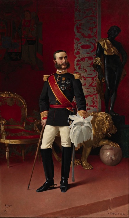 coraltigerpizza:Enrique Estevan y Vicente. El rey Alfonso XII de España, 1884