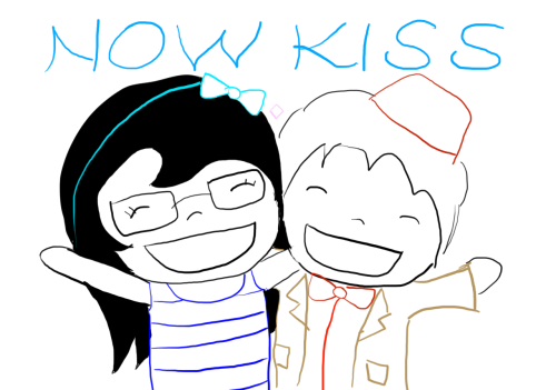 so ago asked me to draw her some ROBMELA so HERE YOU GO, A DRAWING OF ME AND CARMELA SHIPPING YOU AN