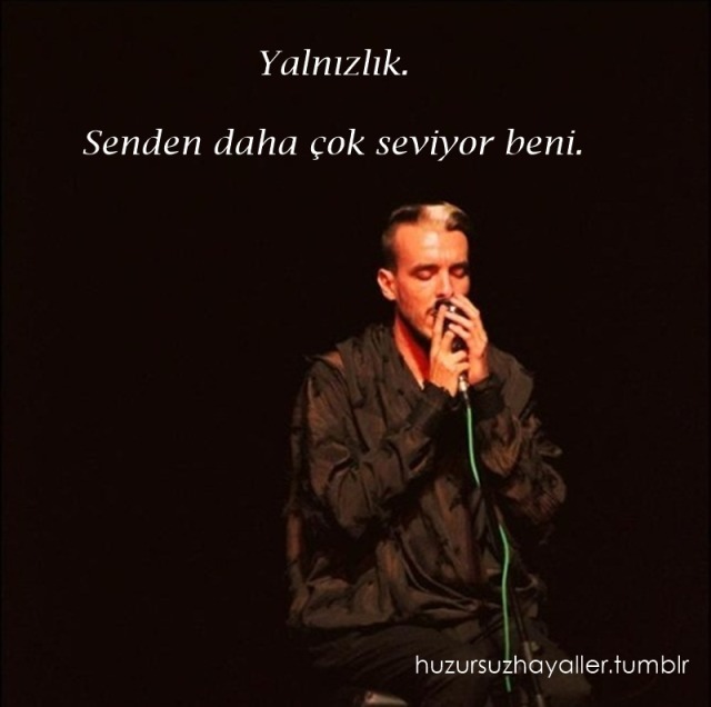 yalnızlık sözleri on Tumblr
