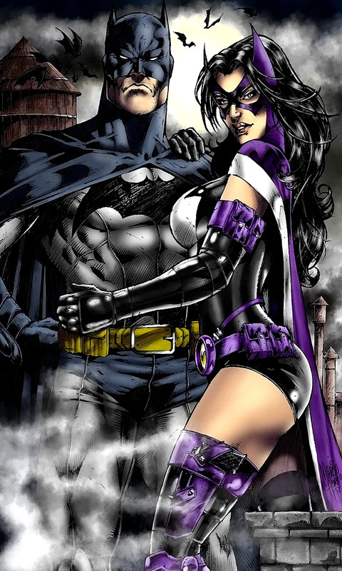 wendy3000:  Batman and Huntress