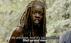 alwayssodramatic:  Michonne in Thank You“Have you ever had to kill people because
