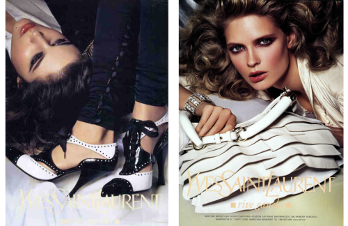 Yves Saint Laurent Rive Gauche. Ad campaign SS04Creative Director: Tom FordModels: Julia Stegner, Ma