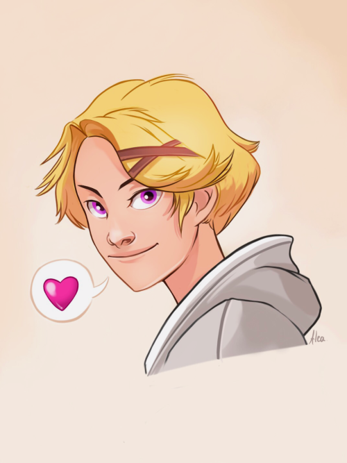 Today I’m finishing my first route in mystic messenger so here is a little portrait of Yoosung