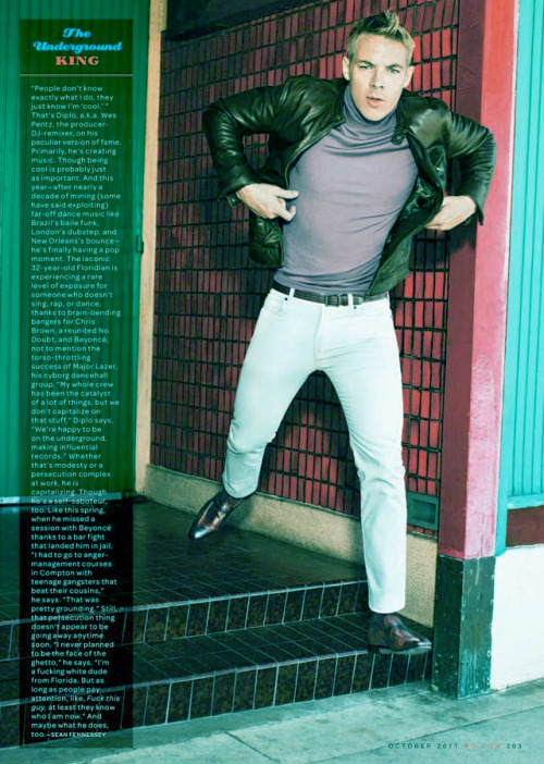 Diplo by  Ben Watts for GQ Magazine its-erva-venenosa.tumblr.com/ - légalise