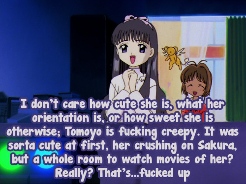 I don’t care how cute she is, what her orientation is, or how sweet she is otherwise; Tomoyo i