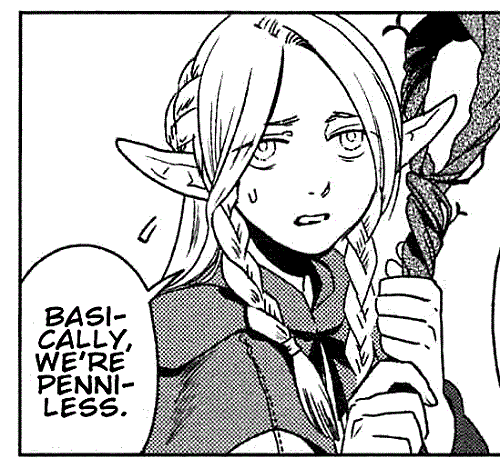 sunnysundown:  infinite-scratch:  So recently i started reading this manga Dungeon Meshi. I fucking love it. So  there’s this group of adventures exploring a dungeon RPG style, you  know like go into the dungeon defeat the evil sorcerer kinda stuff.