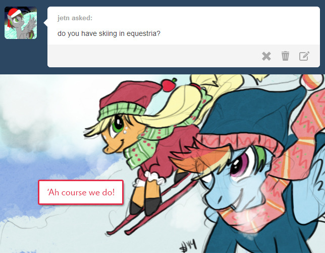 ask-rarijack:  &ldquo;Rarity don’ like it much ‘cuz it can get rough… so