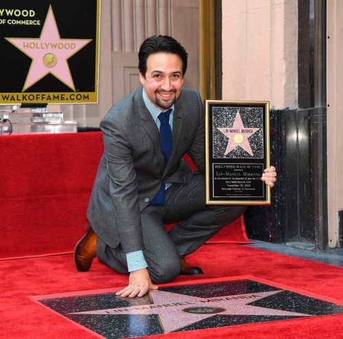 Lin-Manuel Miranda And His Star In The Hollywood Walk Of Fame!!