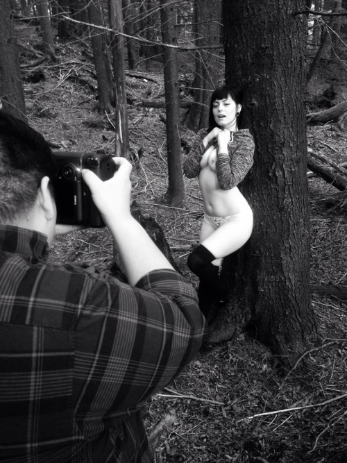 Behind the scenes of my shoot today with jamieedgar-photo