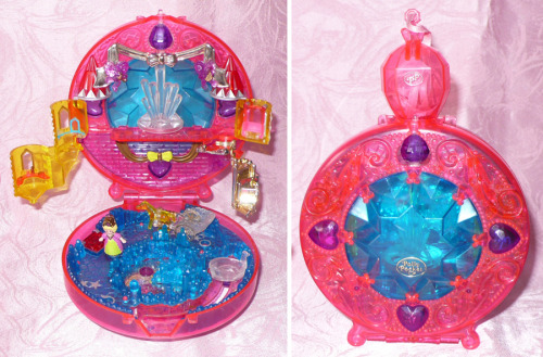 Polly Pocket - Ctystal collection- Starshine Palace- Sweet Roses- Bubbly Bath- Jewel Magic Ball