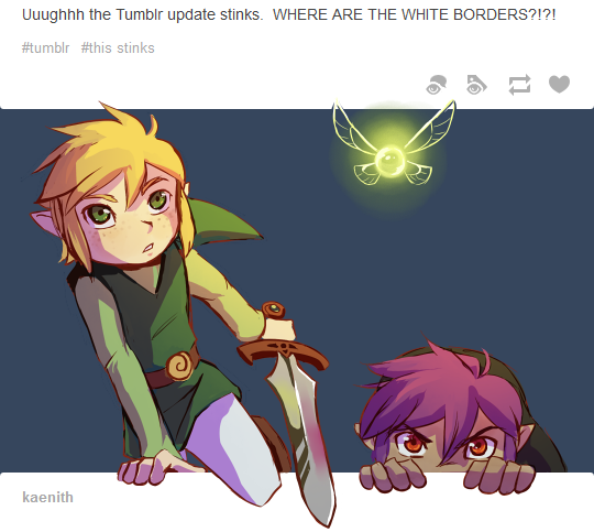 kaenith:  I dunno, I guess the Tumblr update has some benefits. (It makes the images