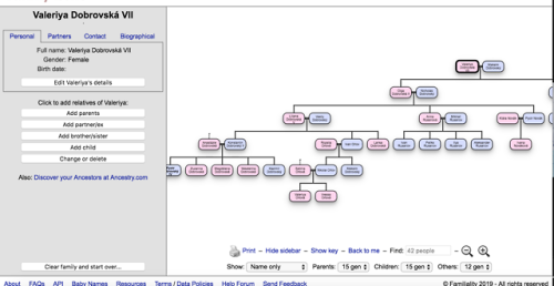 kowlazovdi:uh, how much family tree do i need to have prepared before im good? also!! how many gener