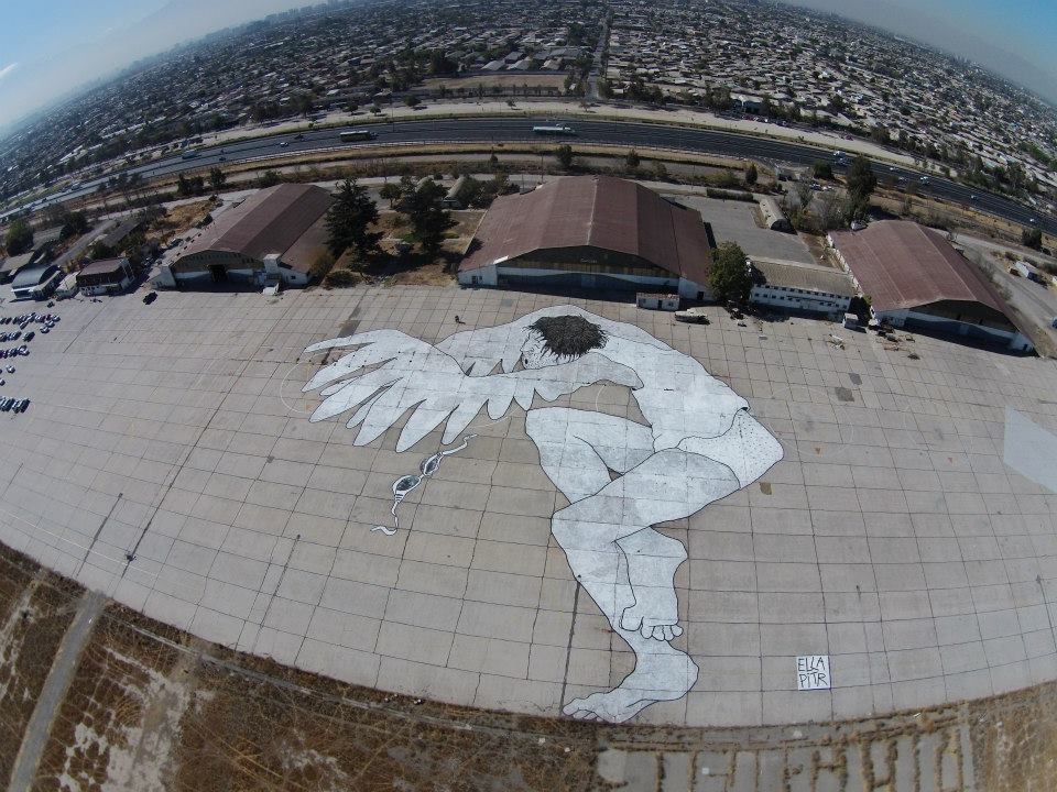 littlelimpstiff14u2: The Wonderful Aerial/rooftop Street Art of Ella and Pitr ( aka