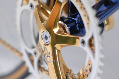 bikeplanet:  ICS-Italy Cicli Systems Exclusive Bike Gold Plated Campagnolo Recordby Velo Aficionado
