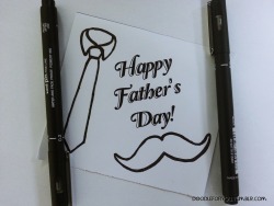 doodleforyou:  Happy father’s day :)