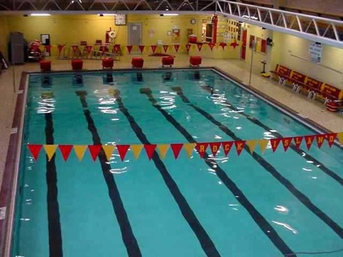 Boy nude swimming pool