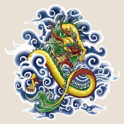Chinese-style dragon I did for an assignment I&rsquo;ll hopefully be able to talk more about next we