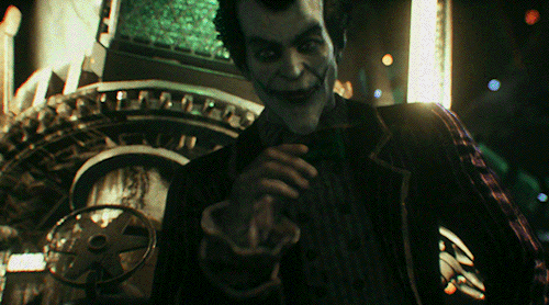 daily-joker:

First, we need to settle on some priorities. Sure, you saved this city by reducing the blast, but Ace chemicals is still about to explode! We just need something strong enough to rip out a wall… and no, I’m not talking about you, ya big lump! [mod] #batjoke#batjokes #batman x joker #batmanxjoker#batman#the batman#joker#the joker#arkham knight
