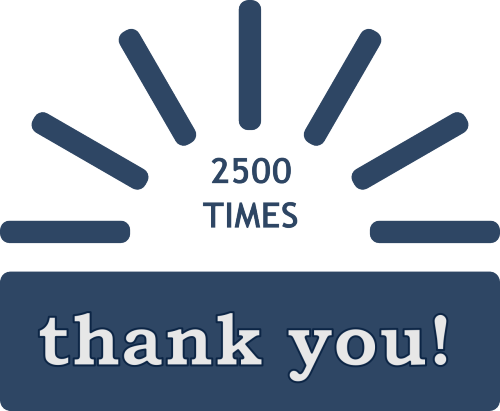 2500 followers: I couldn’t hope for a better Christmas present! Thank you all!