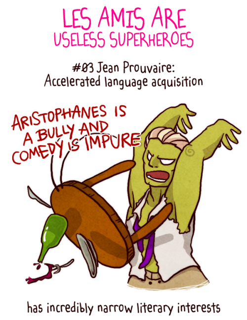 playthatsadtrombone: Return of the Prouvairible Hulk! Jehan disdains comedy— except for the Ju