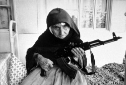 106-year old Armenian woman protecting her