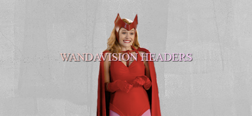 MISC. WANDAVISION HEADERS→ 34 headers (18 gifs, 16 pngs) from wandavision under the cut→ requested b