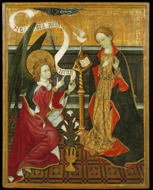 The Annunciation, unknown Spanish artist, ca. 1410-30