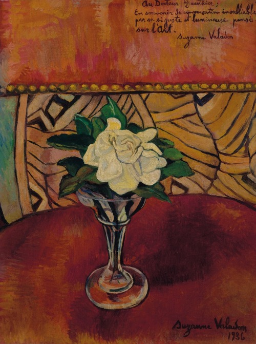 artballetoperaclassical:Suzanne Valadon (French, 1865 - 1938) -  Nature morte à la rose blanche, 19