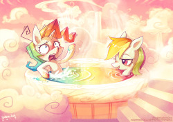 Epicbroniestime:  Spicy Hot Rainbow Spa By *Space-Kid