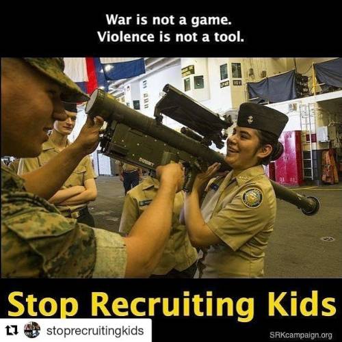 #Repost @stoprecruitingkids (@get_repost)・・・War is not a game, and violence is not a tool. They shou