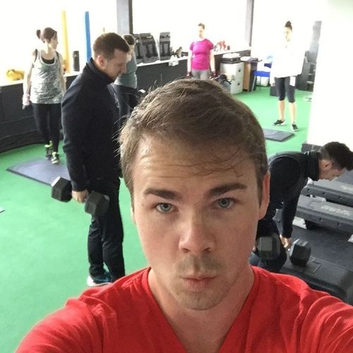 Good Class This Morning! @deanmontgomery15 And @tomleith1 Figuring Out What Dumbbells Are... #gym #workout