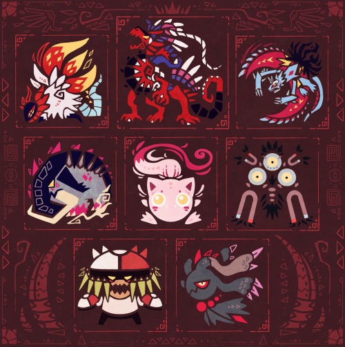 Past Paradox Pokemon Doodles Inspired By Monster Hunter Icons