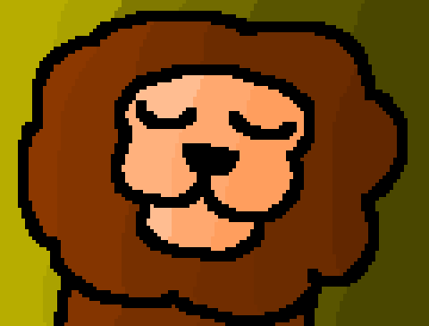 This is chill lion, chill lion hopes you too have had a chill day, just like him.