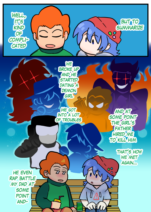 ——–⭐In to the Funkinverse! ⭐ part two! :DThis comic was make in collaboration with