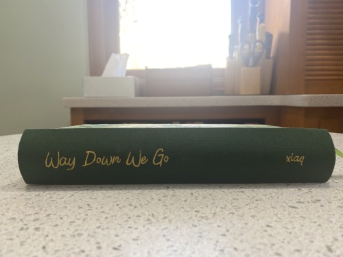 Way Down We Go by @xiaq I was so happy to get to make another copy for an author! This fic drew me i