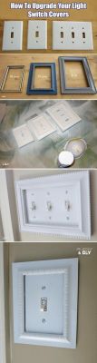 Upgrade your light switches. DIY here.