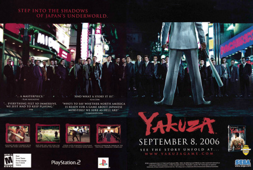 vgprintads:“Yakuza” EGM, October 2006 (#208)